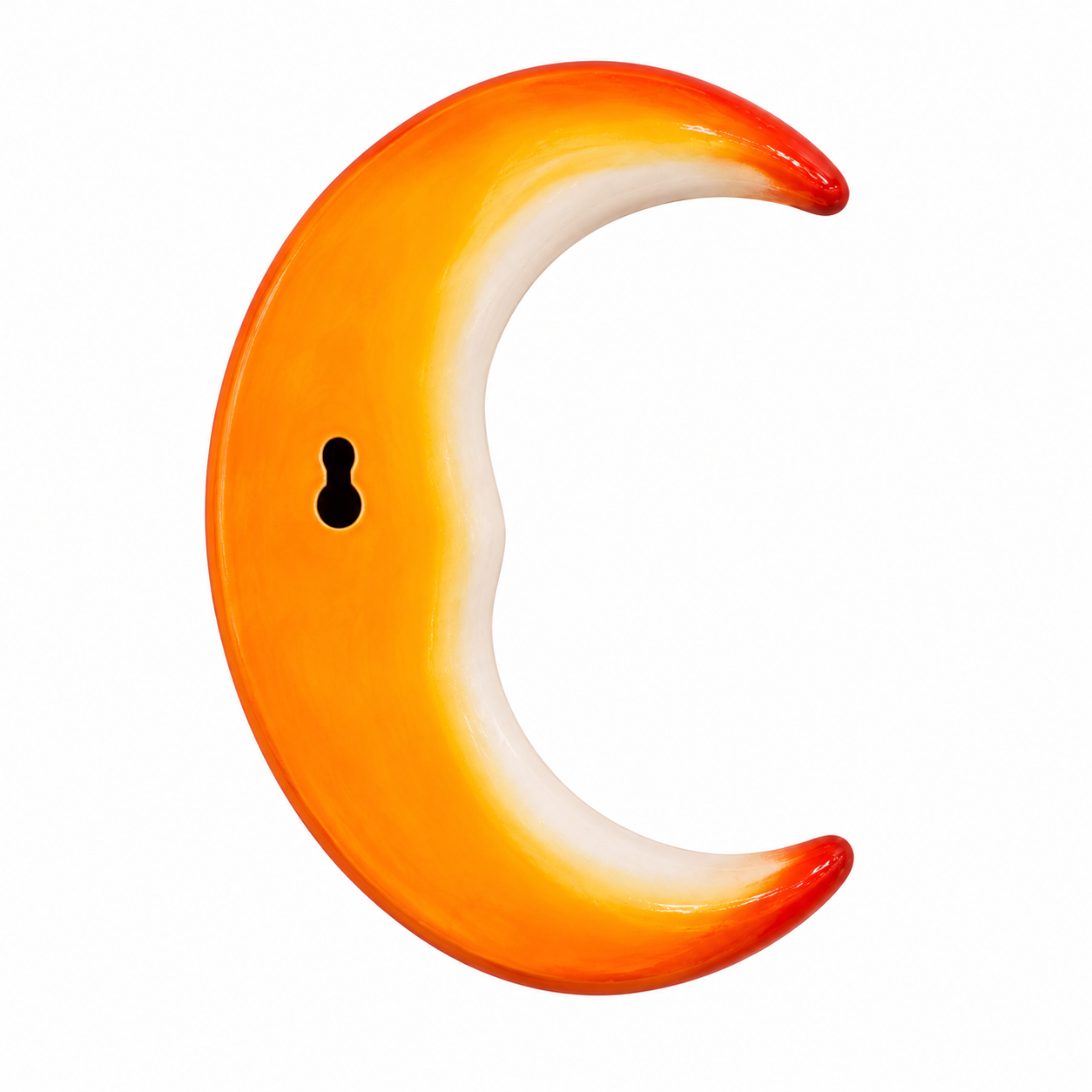 Crescent Moon Face Ceramic Wall Hanging Decor