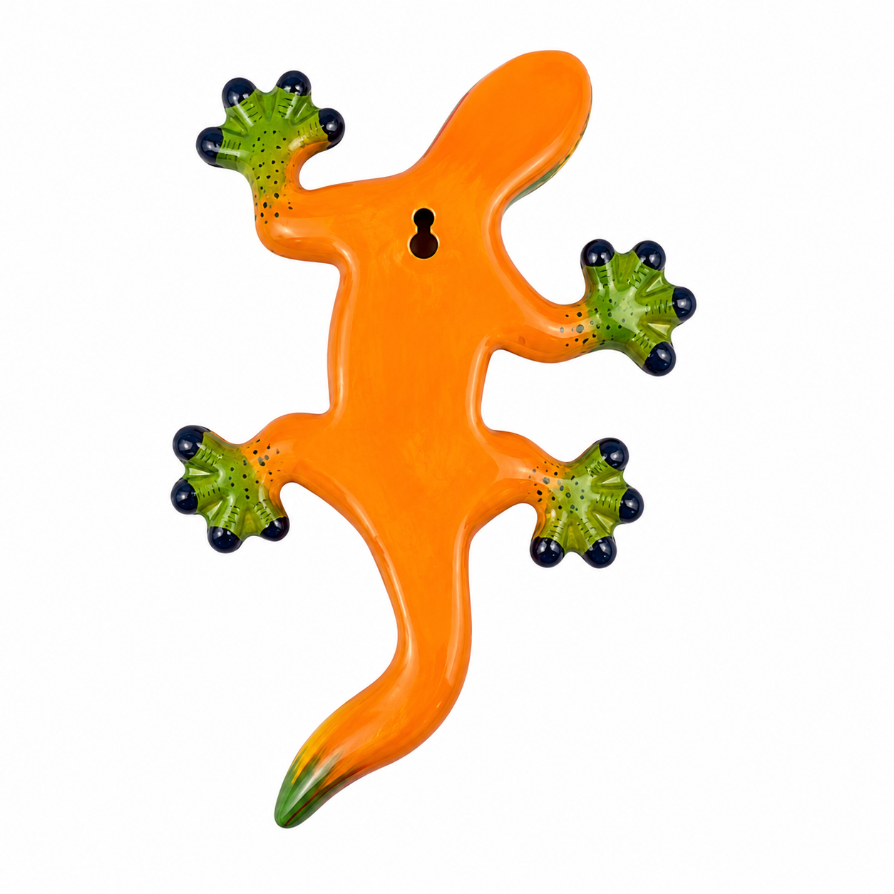 Mosaic Pattern Ceramic Gecko Wall Hanging Decor