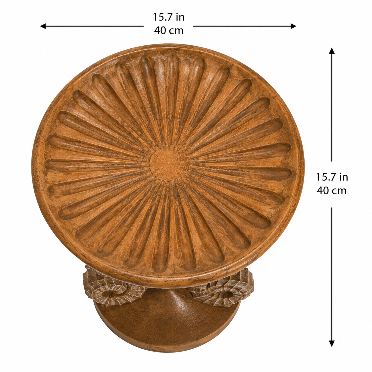 Seahorse Cast Stone Garden Birdbath