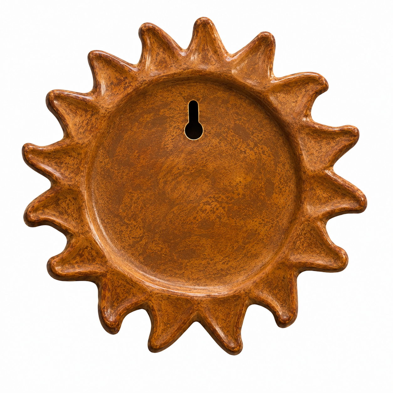 Terracotta Sun Face Ceramic Wall Hanging Decor